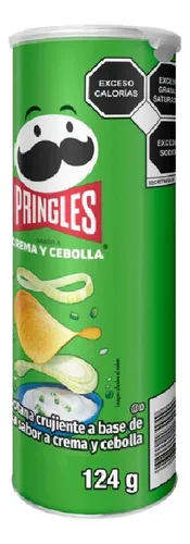 Pringles Sabor Crema y Cebolla 124 g